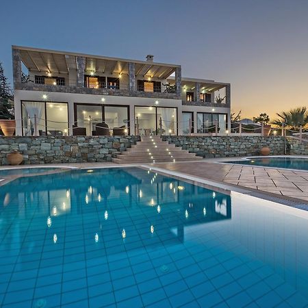 Sea Views At Villa Anemomylos With Heated Pool, Ping Pong And Tennis Agia Pelagia Eksteriør billede