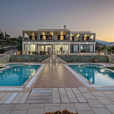 Sea Views At Villa Anemomylos With Heated Pool, Ping Pong And Tennis Agia Pelagia Eksteriør billede