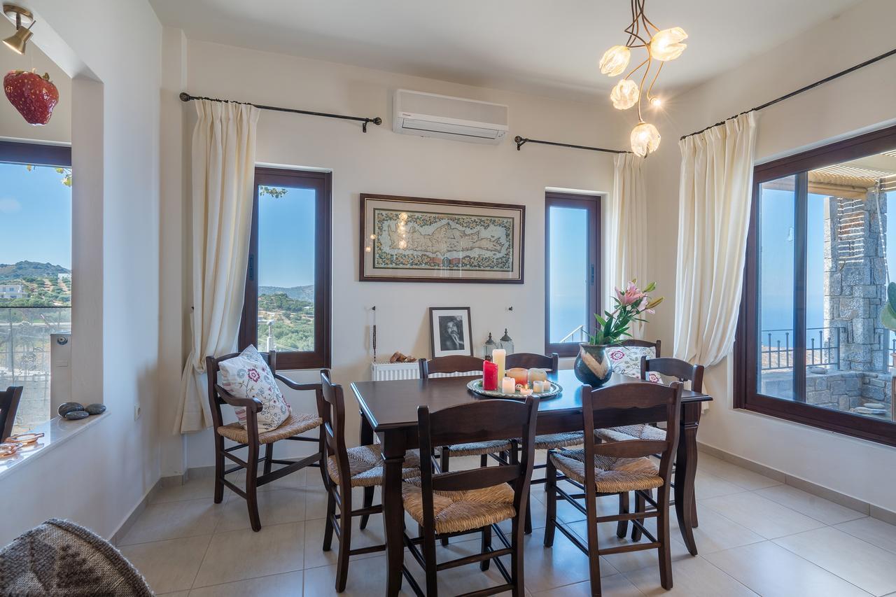 Sea Views At Villa Anemomylos With Heated Pool, Ping Pong And Tennis Agia Pelagia Eksteriør billede